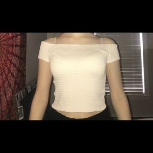 brandy off the shoulder top